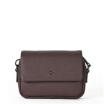 Bemon petite sacoche � rabat cuir pour homme marron gary 15 x 20 x 5 cm