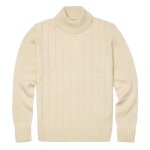 Ben sherman - pull col roul� - cr�me - m - blanc cass� - pulls gilets sweats &amp vestes homme