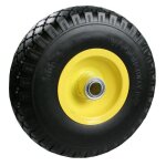 Benson tools roue et pneu en polyurthane 3. 00 - 4 avec jante en acier axe de 20mm  roulement  billes ...