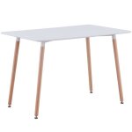 Benyled table de cuisine rectangulaire moderne avec pieds en bois de hêtre table dappoint de style scandinave ... Benyled table de cuisine rectangulaire moderne avec pieds en bois de hêtre table dappoint de style scandinave ...