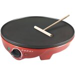 Crêpière - beper - bt. 700y - 1300 w - rouge - plaque anti adhésive Crêpière - beper - bt. 700y - 1300 w - rouge - plaque anti adhésive