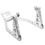 Bquille centrale d?atelier roue arrire pour moto usage universel support de montage lve moto en aluminium ...