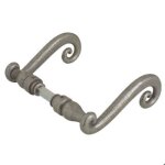 B�quille double aquitaine fer carr� 7mm finition �poxy noir - bouvet - b45db34b