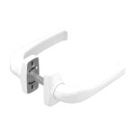 Bequille double crystal blanc ral9010