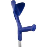 Bquille pour la marche en aluminium  hauteur rglable couleur bleu