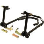 B�quille de stand paddock - universelle - moto course - avant ou arri�re - couleur noire