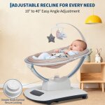 Ber�ante �lectrique b�b� + 5 mouvements vitesse r�glable t�l�commande inclinaison harnais 5 points et ...