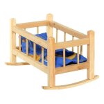Berceau en bois pour poupes tupiko tupikoa - aks avec traversin - taille