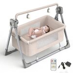 Berceau �lectrique multifonction pour b�b� lit � bascule pliable avec musique moustiquaire 5 vitesses ...