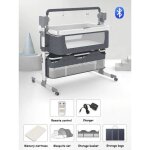 Berceau �lectrique multifonctionnel pour b�b� lit - balan�oire 3 en 1 de voyage avec lit de chevet respirant ...