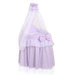 Berceau de poupe princesse mauve avec ciel