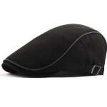 Bret homme rglable - ivy newsboy cabbie gatsby golf bret newsie conduite chapeau - noir