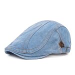 Bret en jean unisexe casquette ajustable pour hommes et femmes dcontract couleur unie printemps automn ...