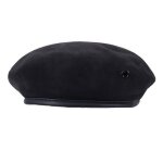 B�ret - militaire - noir - taille r�glable (cordons coulissants) - adulte