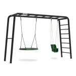 Balan�oire et cadre descalade - berg - playbase large tl - m�tal noir - 3 agr�s - 3 ans et plus