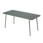 Bergame - table de jardin 6 / 8 places 160cm verte