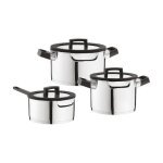 Batterie de cuisine 3 pieces pour table avec hotte integree berghoff 17007897 Batterie de cuisine 3 pieces pour table avec hotte integree berghoff 17007897