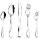 Ensemble de couverts - berglander - 30 pi�ces - acier inoxydable - service pour 6 personnes - argent� ...