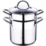Bergner gourmet - cuiseurs à pâtes acier inoxydable avec couvercle 16x21 cm 5l bon pour linduction Bergner gourmet - cuiseurs à pâtes acier inoxydable avec couvercle 16x21 cm 5l bon pour linduction