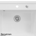 Bergstrm evier valencia blanc 56. 5 x 51 cm
