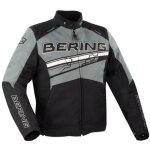 Bering blouson moto bario noir gris blanc