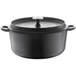 Berndes cocotte  rtir avec couvercle specials fonte -  28 cm - noir