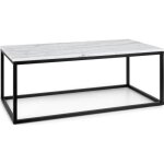 Besoa volos t100 table basse pour intrieur & extrieur - 100 x 40 x 50 cm - plateau marbre noir & blanc ...