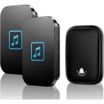 [ pas besoin de piles ] sonnette ip55 carillon sans fil etanche metteur 2 rcepteurscouvrant jusqu ...