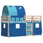 Best 2026lit 1 places bleu - 90x190 cm - lemon� - lit superpos� - sans matelas - 90x190 cm - bois de ...