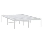 Best 2026lit 2 places blanc - 120x190 cm - lemon� - cadre de lit m�tal blanc 120x190 cm 4649425