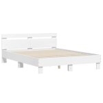 Best 2026lit 2 places blanc - 140x190 cm - lemon� - cadre de lit - sans matelas - blanc 140x190 cm 5548955 ...
