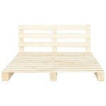 Best 2026lit 2 places brun - 140x200 cm - lemon� - cadre de lit de palette - sans matelas - 140x200 cm ...