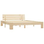 Best - home meuble de chambre - uu - cadre de lit sans matelas - 160x200 cm bois massif de pin hh12670 ...