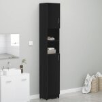 Best - meuble * colonne de salle de bain - armoire wc - colonne wc noir 32x255x190 cm (1978)