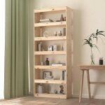 Bestlife� armoire salon � vitrine meuble �tag�re biblioth�que - s�parateur de pi�ce 80x30x1995 cm pin ...