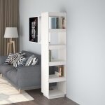 Bestlife armoire salon  vitrine meuble tagre bibliothque - sparateur de pice blanc 40x35x167 cm ...