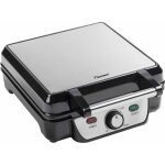 Bestron gaufrier 1100 w acier inoxydable noir et argent asw281