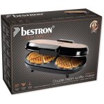 Bestron gaufrier double pour gaufres classiques en forme de c?ur gaufrier avec tmoin de cuisson & revtement ...