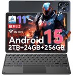 Besttab w90 tablette 11 ips android 15 ? 8go + 16go ext. (24go) 256go sd jusqu� 2to 8000mah wi?fi 6 clavier ...