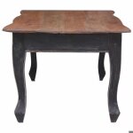 Besttable basse - meuble bas de salon - look unique - noir 120x60x45 cm - bois dacajou massif nov4644495 ...
