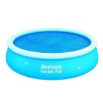 Bestway bache solaire diamtre 240 cm pour piscine hors sol fast set diamtre 274 cm