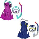 Bestway kit palmes masque et tuba crusader pour les jeunes de 7 ans et plus