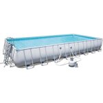 Bestway kit piscine tubulaire rectangulaire l956 x l488 x h132m - avec filtre � sable