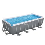 Bestway bestway piscine hors sol - rectangulaire - steel pro max - 488 x 244 x 122 cm - sans accessoires ...