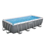 Bestway bestway piscine hors sol tubulaire rectangulaire bestway power steel 549 x 274 x 122 cm gris ...