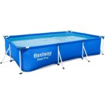 Bestway - piscine hors - sol tubulaire pour enfants - deluxe splash frame pool - 300x201x66 cm - filtre ...