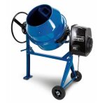 Btonnire lectrique 125l - scheppach - mix125 - tambour renforc - roues pour dplacement