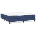 Betteve sommier  ressorts de lit bleu 160x200 cm tissu bet9472646234827