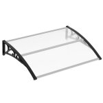 Bettizia auvent pour porte 100 x 150 cm auvent marquise pour porte en aluminium marquise - auvent pour ...