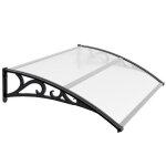 Bettizia auvent pour porte auvent de porte entre marquise de terrasse 100 x 150 cm marquise - auvent ...